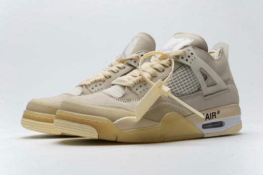 OFF White x Air Jordan 4 Sail