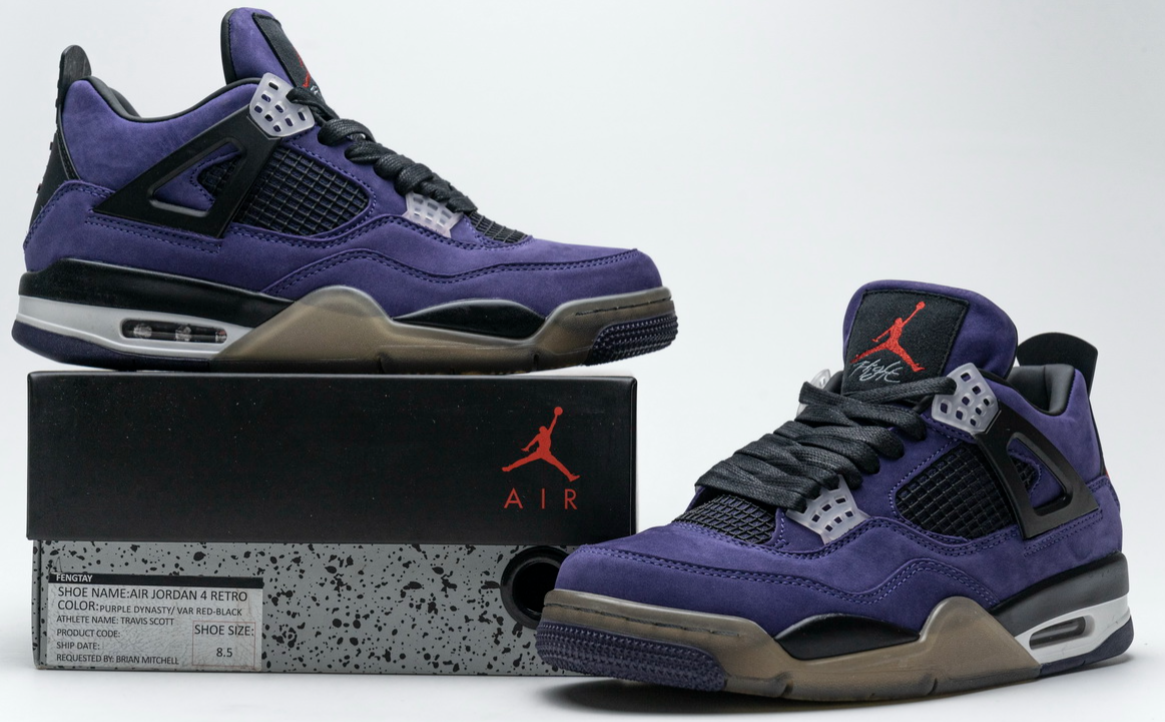 Jordan 4 Retro Travis Scott Purple