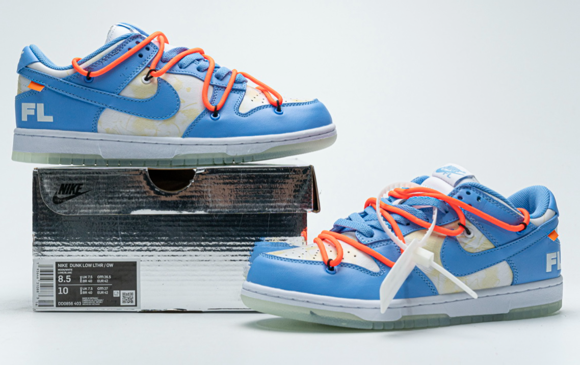 Nike Dunk Low Off-White Futura UNC