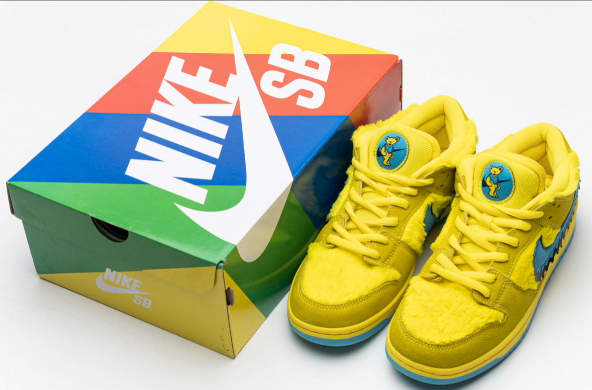 Nike SB Dunk Low Grateful Dead Bears Opti Yellow