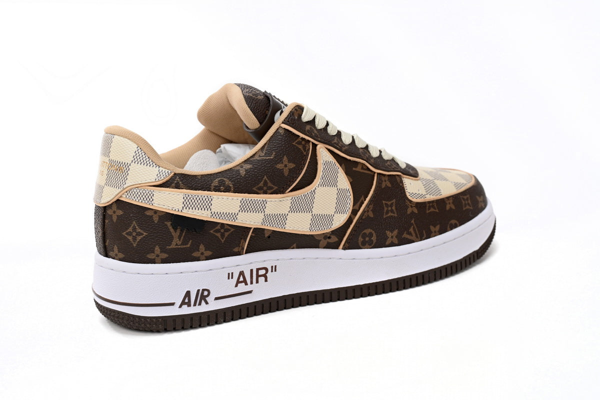 Louis Vuitton x Nike Air Force 1 Coffee