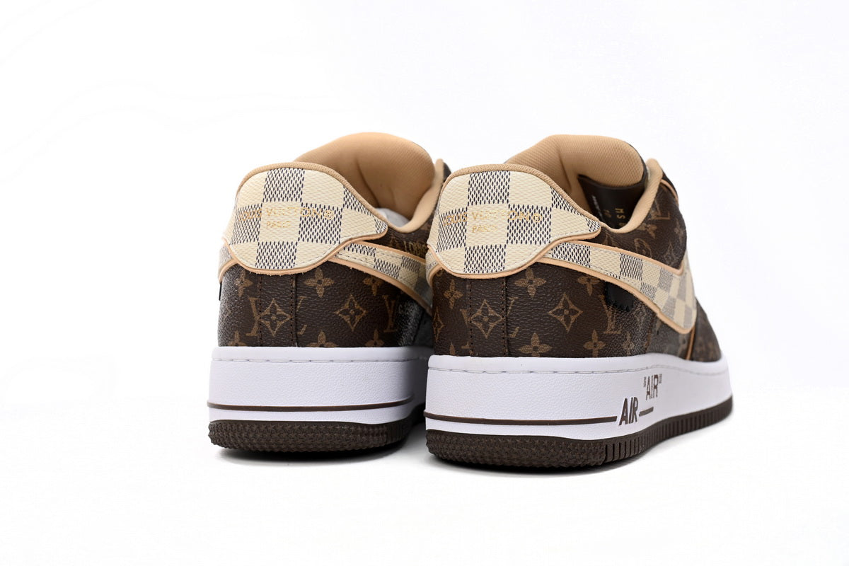 Louis Vuitton x Nike Air Force 1 Coffee