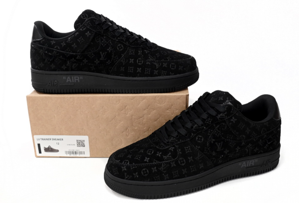 Louis Vuitton Nike Air Force 1 Low By Virgil Abloh Black