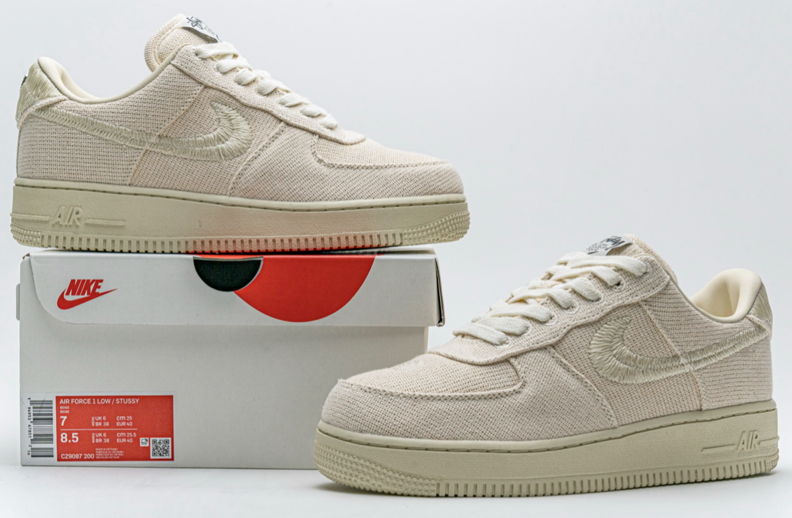 Nike Air Force 1 Low Stussy Fossil