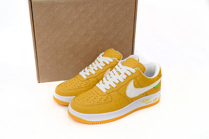 Louis Vuitton x Nike Air Force 1 Yellow