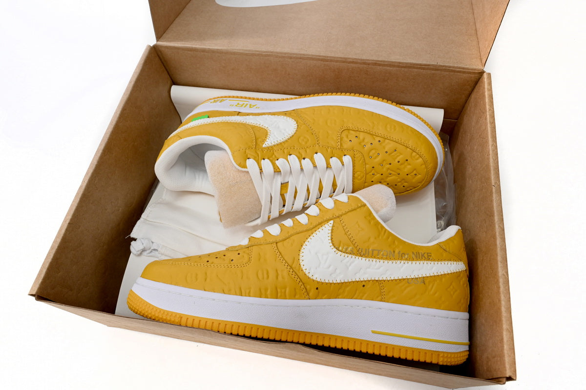 Louis Vuitton x Nike Air Force 1 Yellow