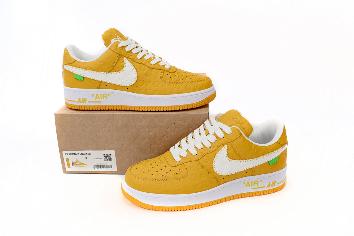 Louis Vuitton x Nike Air Force 1 Yellow